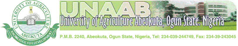 Physics Dept., University of Agriculture, Abeokuta Logo